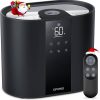 OPOWO Humidifiers for Bedroom, Cool Mist Humidifier for Baby and Plants, 5.5L Top Fill Humidifier for Large Room with Essential Oil Diffuser, Sleep Mode, Timer, Touch and Remote, Auto Off - Black